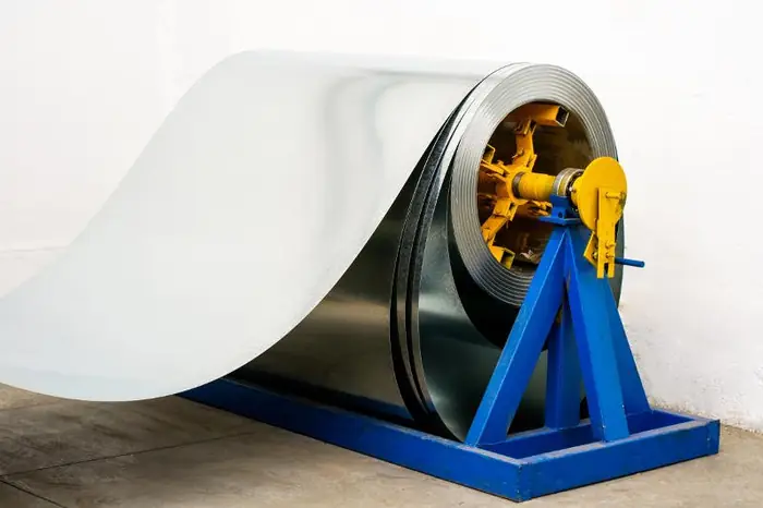 Coil on the decoiler